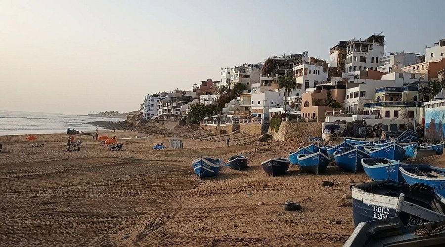 Traditional fishing boats on the beach